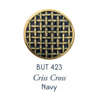 Criss Cross (Navy/Gold) #423