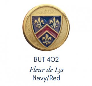 Fleur de Lys (Navy/Red) #402