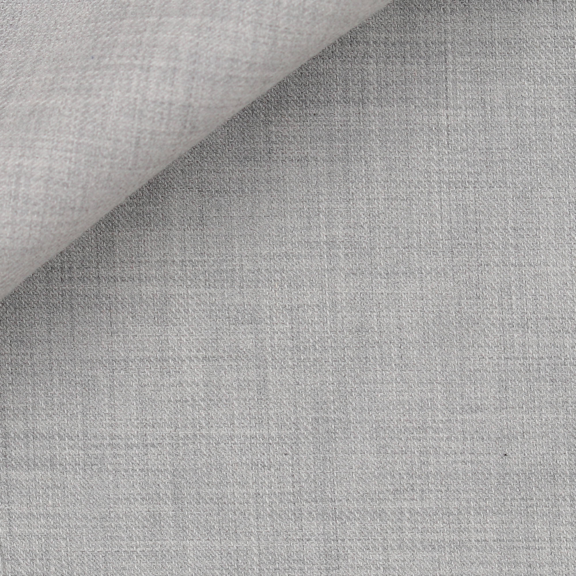 Tessuto 85% cotone e 15% cashmere in colore grigio tinta unita