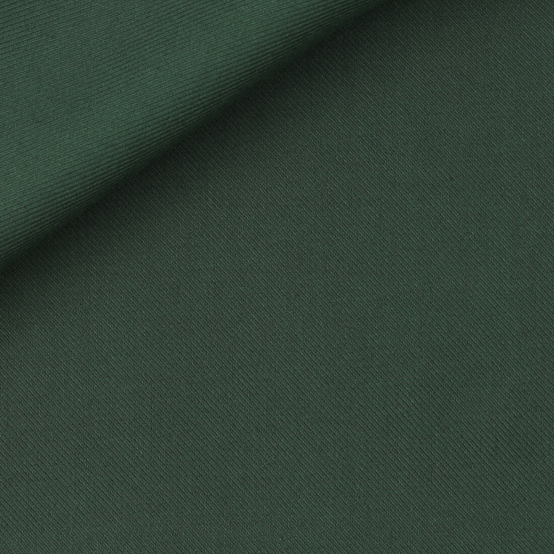 Thomas Mason solid bottle green fabric