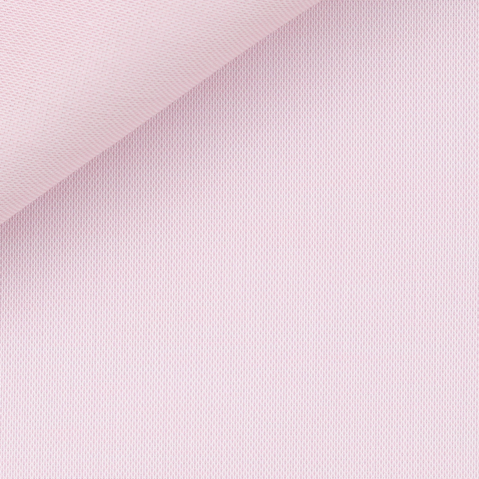 Tessuto in colore rosa chiaro camicia uomo con trama Giro Inglese