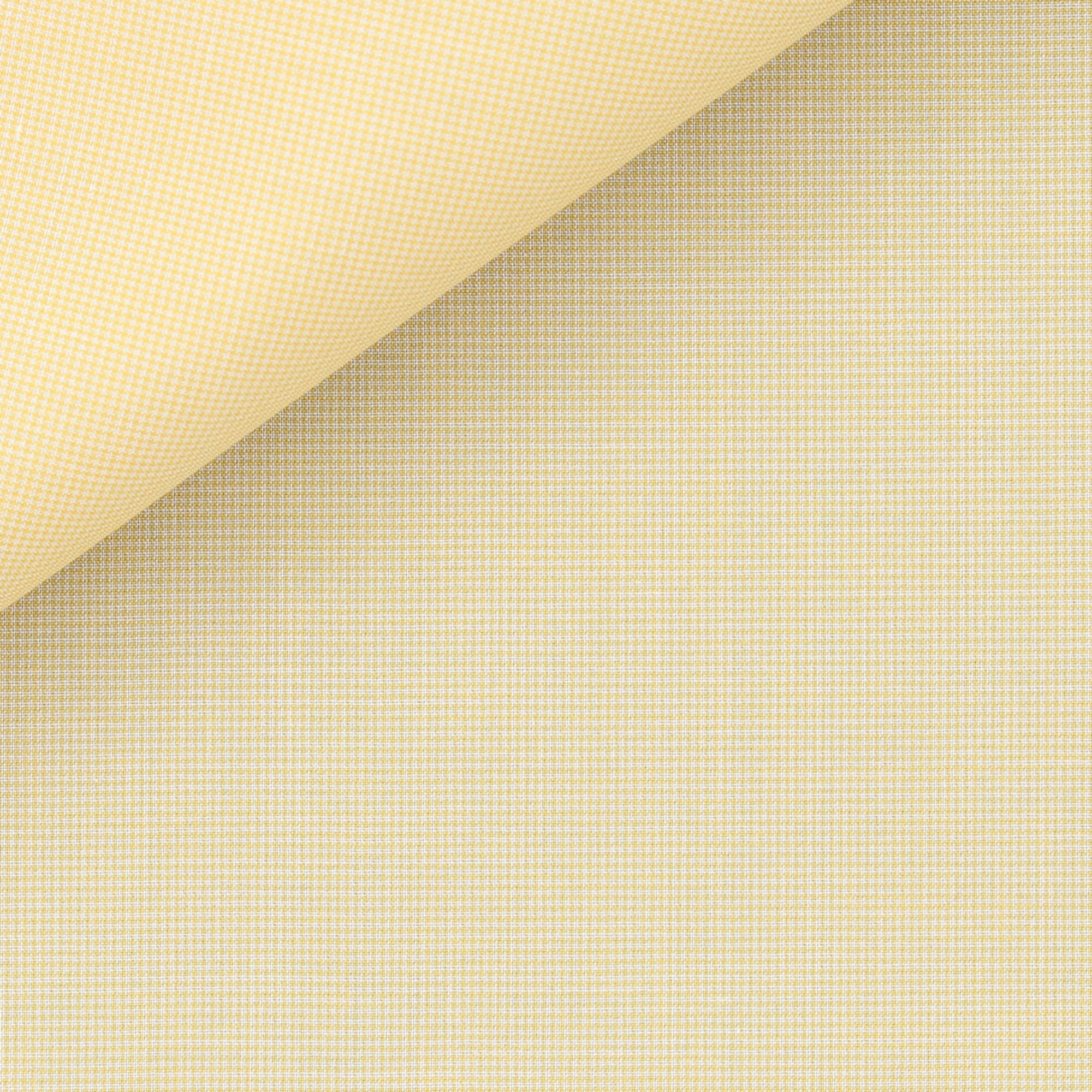 Thomas Mason ochre yellow checked fabric