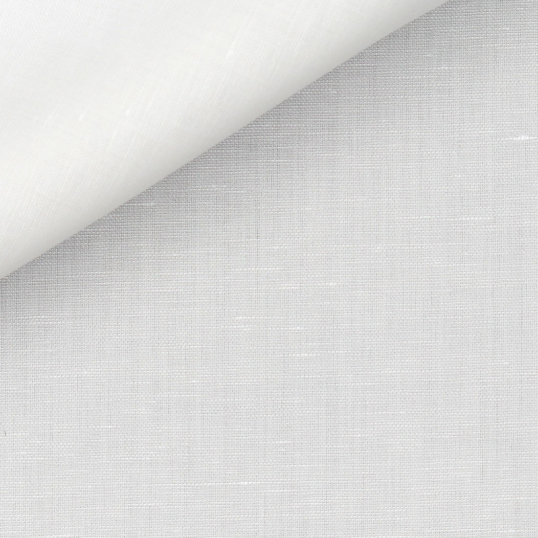 Cotonificio Albini solid white cotton-linen fabric