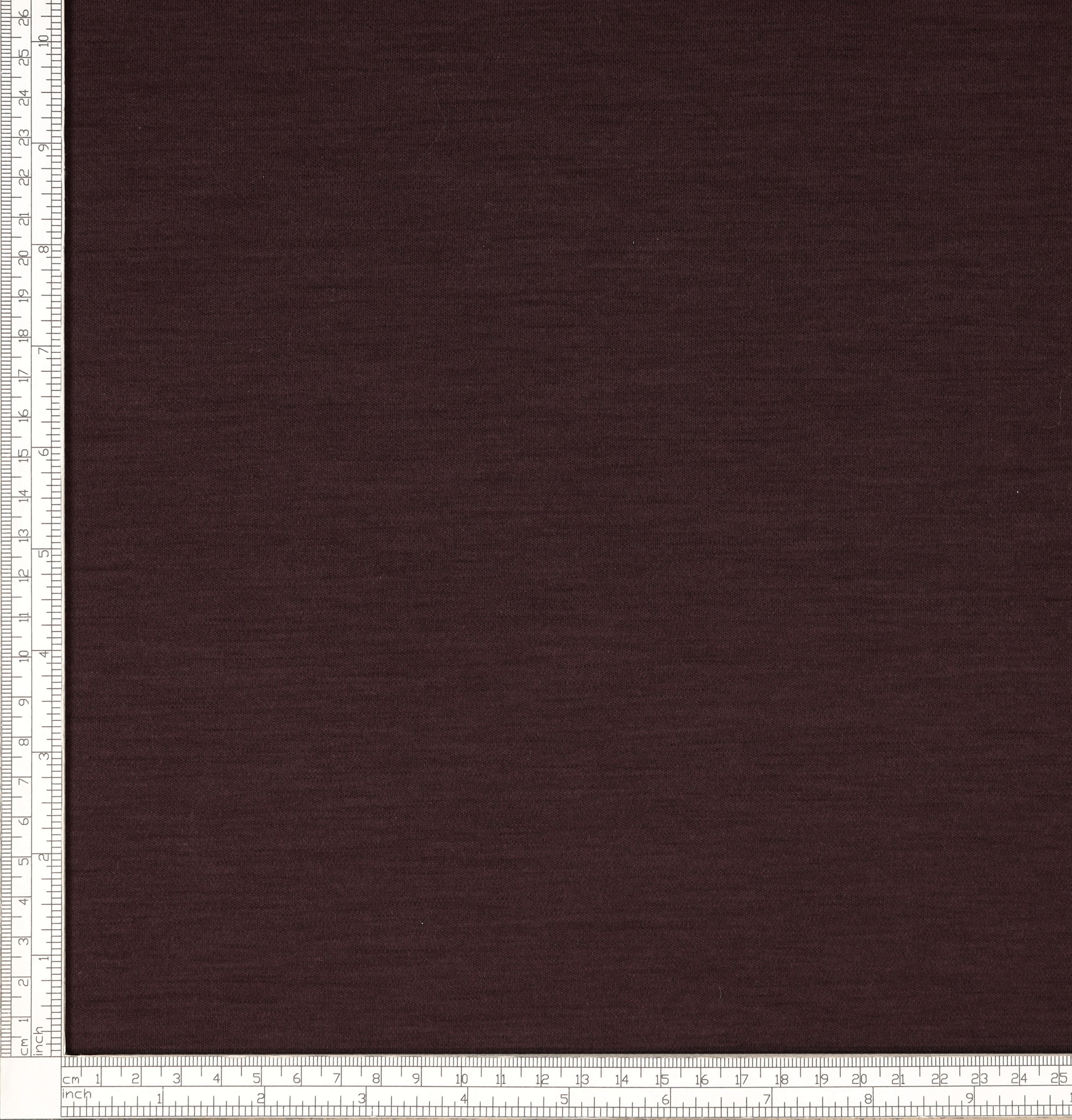 Solid colour burgundy jersey wool fabric