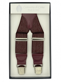 Elastico spigato bordeaux 35mm 4 clips (#1247)