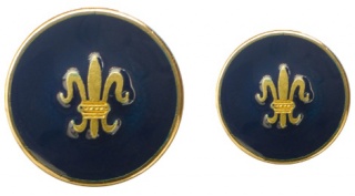 Fleur de Lys (navy/gilt) #406