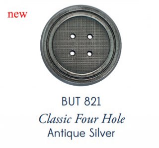Classic 4-Hole Antique Silver #611