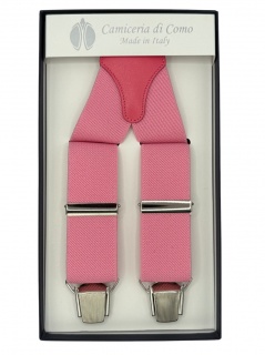 Bretelle in elastico rosa 35mm 4 clips (#1237)