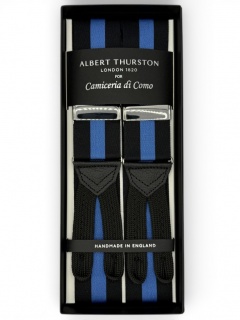 Nastro Regimental nero e blu con passamaneria (#1299)