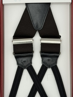 Braid Ends Elastic Braces dark brown color (#1320)