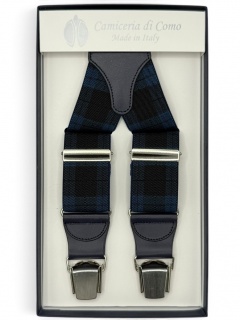 Striped Elastic braces 35mm 4 clip (#1358)