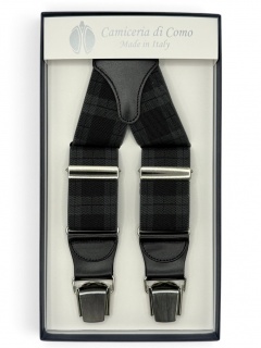 Striped Elastic braces 35mm 4 clip (#1356)