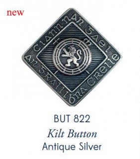 Kilt Button (Antique Silver) #822