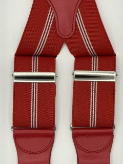 Striped Elastic braces 35mm 4 clip (#1351)