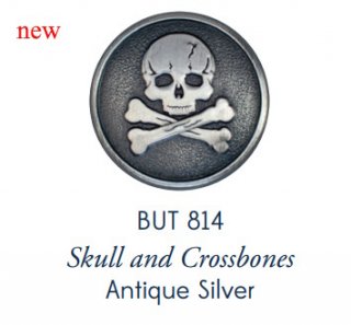Skull and Crossbones (Antique Silver) #814