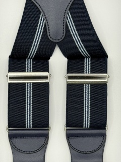 Striped Elastic braces 35mm 4 clip (#1354)