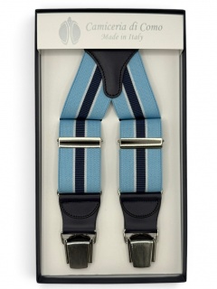 Striped Elastic braces 35mm 4 clip (#1352)