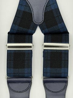 Striped Elastic braces 35mm 4 clip (#1358)