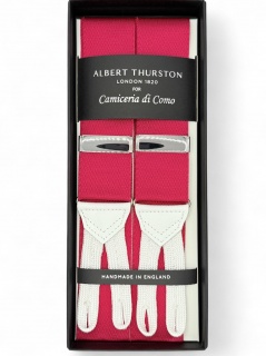 Nastro claret con passamaneira e pelle bianca (#1230) Nastro claret con passamaneira e pelle bianca (#1230)