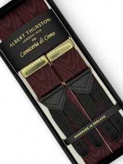 Bretelle Vino Moiré in passamaneria (#1297)