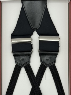 Braid Ends Silk Braces black (#1325)