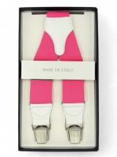 Bretelle in elastico rosa 35mm 4 clips (#1097)