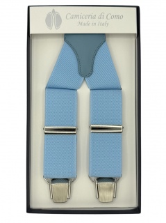 Bretelle in elastico azzurro 35mm 4 clips (#1234)