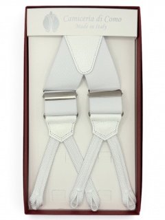Braid Ends Elastic Braces white (#1319)