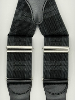 Striped Elastic braces 35mm 4 clip (#1356)