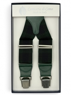 Striped Elastic braces 35mm 4 clip (#1357)