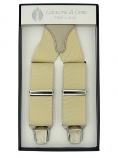 Bretelle in elastico avorio 35mm 4 clips (#1232)