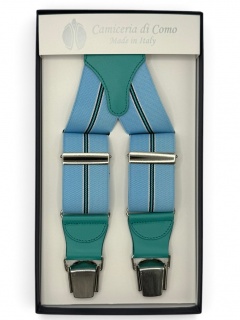 Striped Elastic braces 35mm 4 clip (#1355)