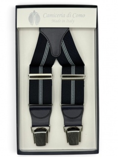 Striped Elastic braces 35mm 4 clip (#1354)