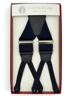 Braid Ends Elastic Braces navy (#1323)