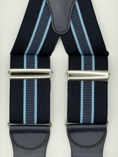Striped Elastic braces 35mm 4 clip (#1350)