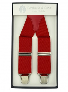 Bretelle in elastico rosso 35mm 4 clips (#1236)