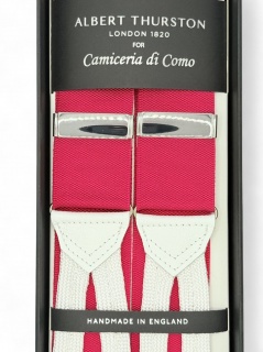 Nastro claret con passamaneira e pelle bianca (#1230)