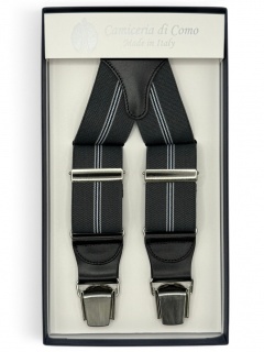 Striped Elastic braces 35mm 4 clip (#1353)