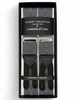 Nastro grigio antracite Moiré pelle nera (#1209)  Nastro grigio antracite Moiré pelle nera (#1209)