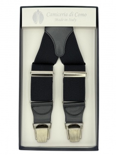 Bretelle in elastico blu midnight 35mm 4 clips (#1231)