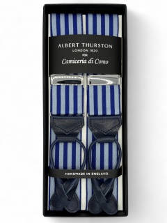 Bretelle Barathea azzurro e blu navy regimental (#1211)  Bretelle Barathea azzurro e blu navy regimental (#1211)