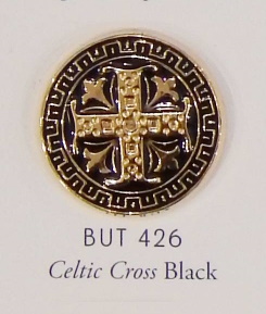Celtic Cross (Black/Gold) #426