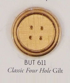 Classic 4-Hole Gilt #611