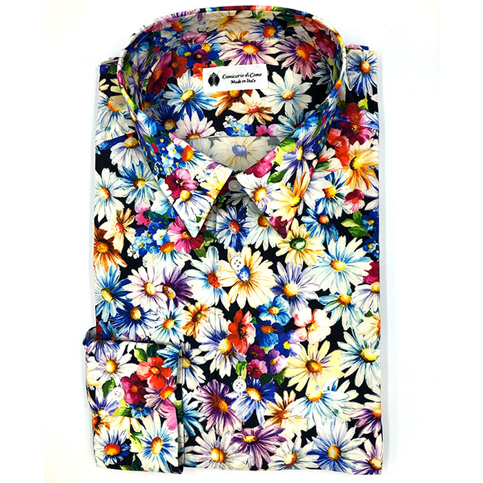 camicia uomo fantasia floreale