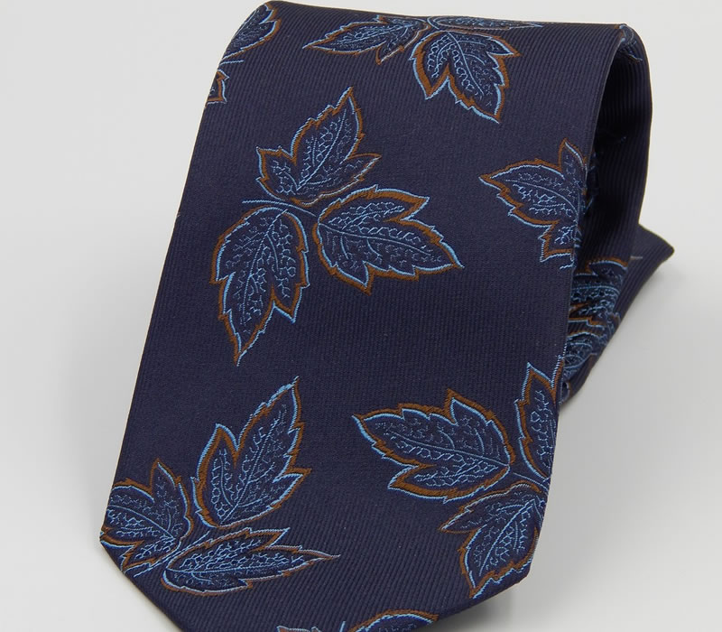 Cravatta 100% seta Holliday & Brown in colore Blu