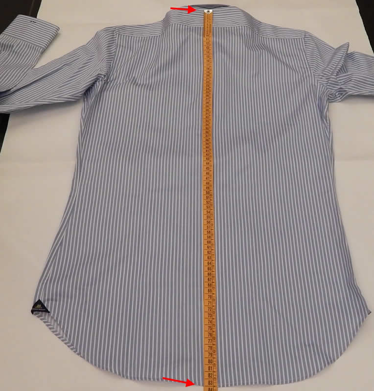 Lunghezza camicia su misura