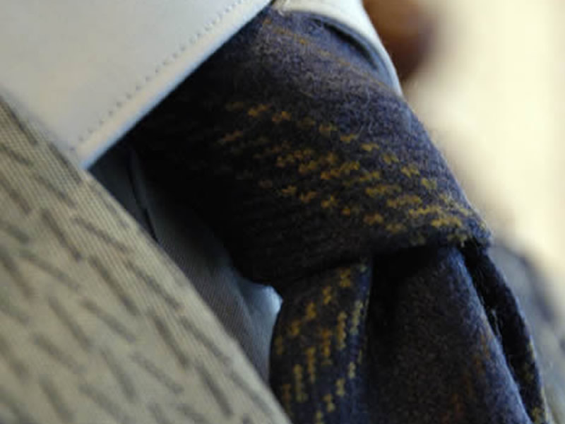 Cravatta 100% in lana/cashmere