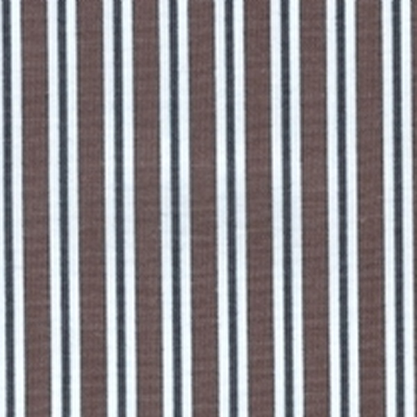 Brown and white striped fabric